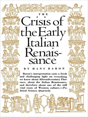 cover image of Crisis of the Early Italian Renaissance